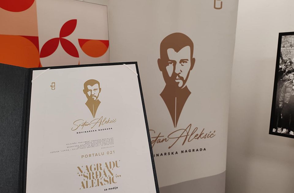 Raspisan konkurs za Regionalnu novinarsku nagradu "Srđan Aleksić"