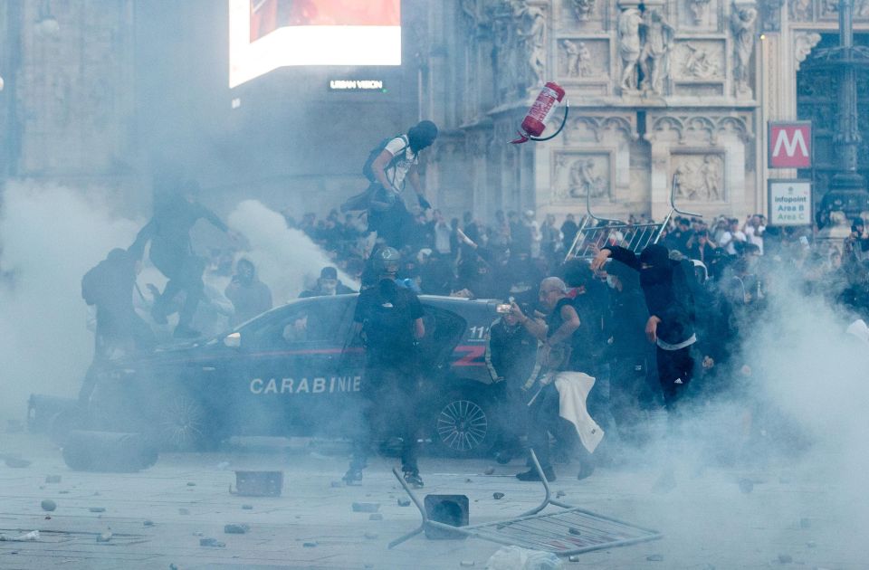 Sukob policije i demonstranata u centru Milana