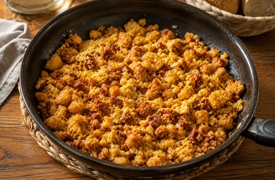 Migas con huevos - hrskave tortilje sa jajima na meksički način
