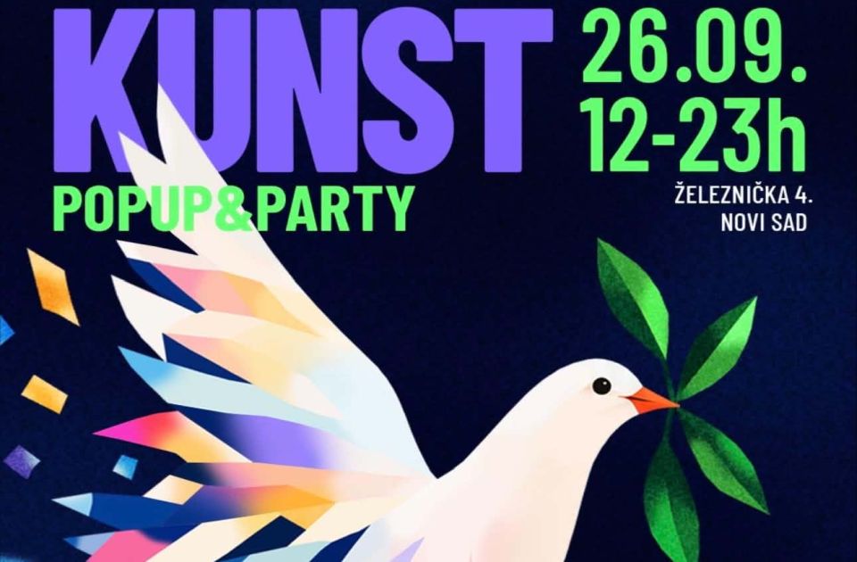 Kunst popup u subotu po treći put u Novom Sadu: Prodajna izložba, žurka i prikupljanje sredstava za studente